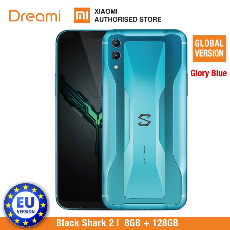 Black Shark 2 128 ГБ Rom 8 ГБ Ram Shadow Black/Glory Blue(абсолютно новая и герметичная коробка) blackshark 2 128