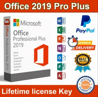 

Office 2019 Professionnel Plus - Licence Cle - Livraison Instantane - Multilingue - Lifetime - All Countr