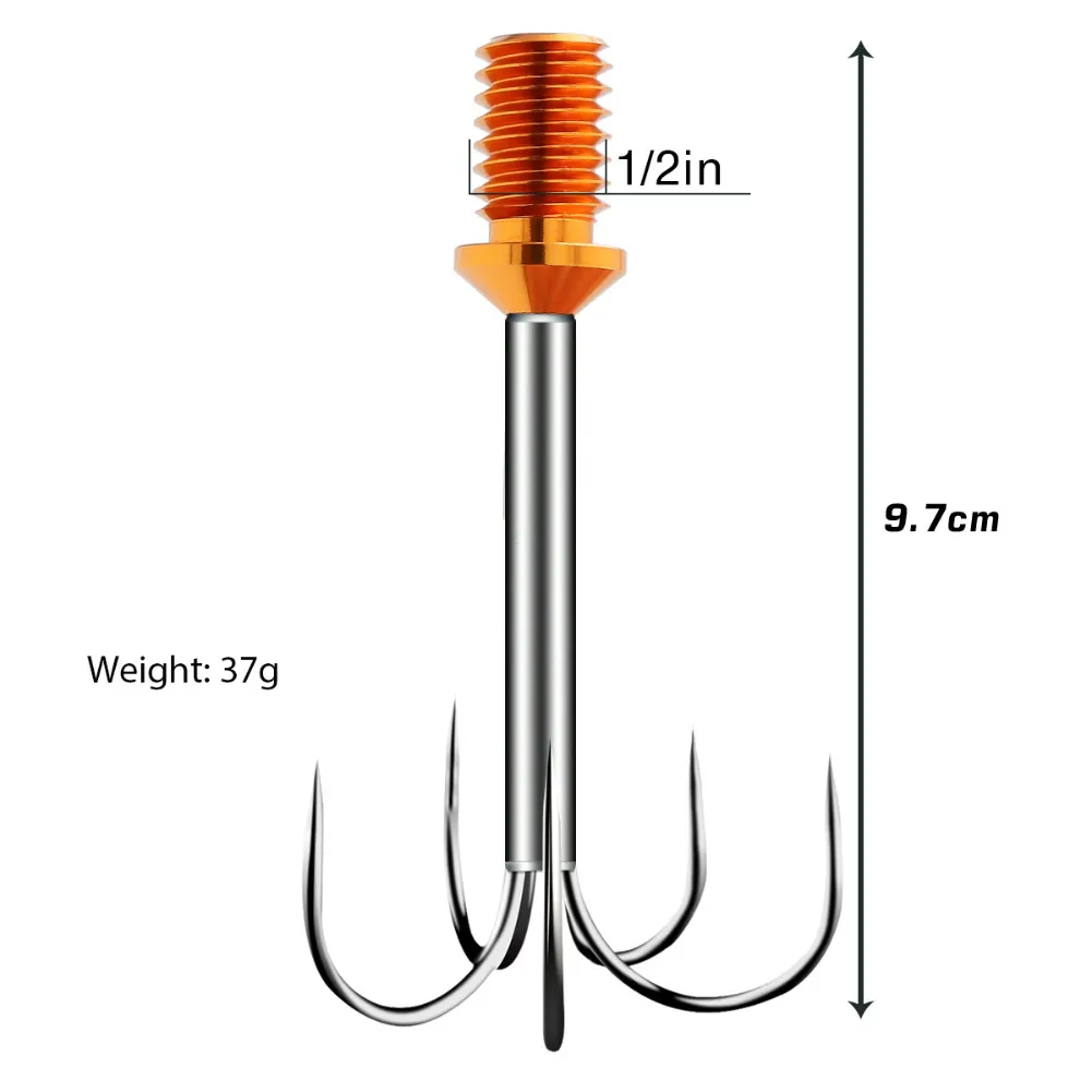 SANLIKE Anchor Squid Cuttlefish Umbrella Fishing Hook Chapter Stainless Steel Sea with 1/2 UNC | Спорт и развлечения