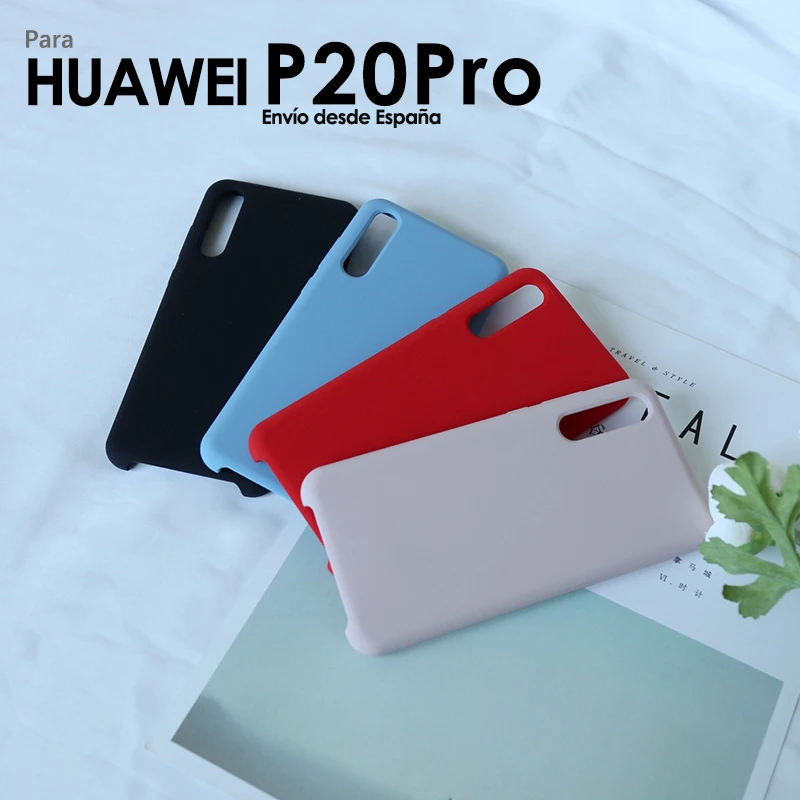 Жидкий силиконовый чехол для мобильного телефона Huawei P20 Pro мягкая задняя защитная