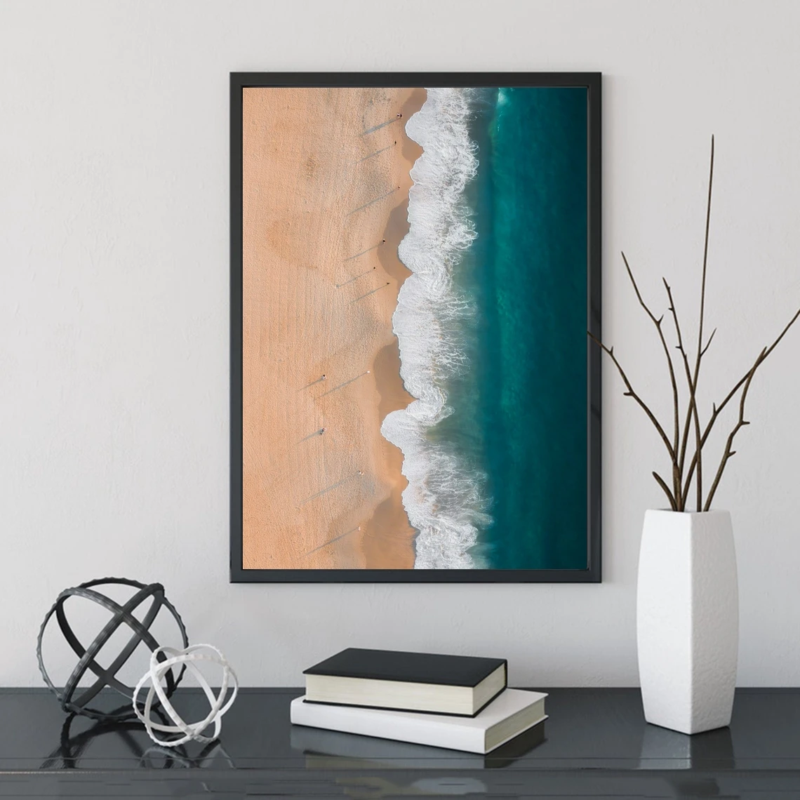 

Sydney Bondi Beach Ocean Aerial Photo, Australia photo wall art print, home decor Landscape Poster