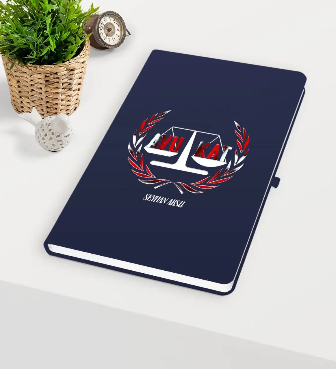 

Персональный блокнот темно-синего цвета с тематикой «Доверенность»-2