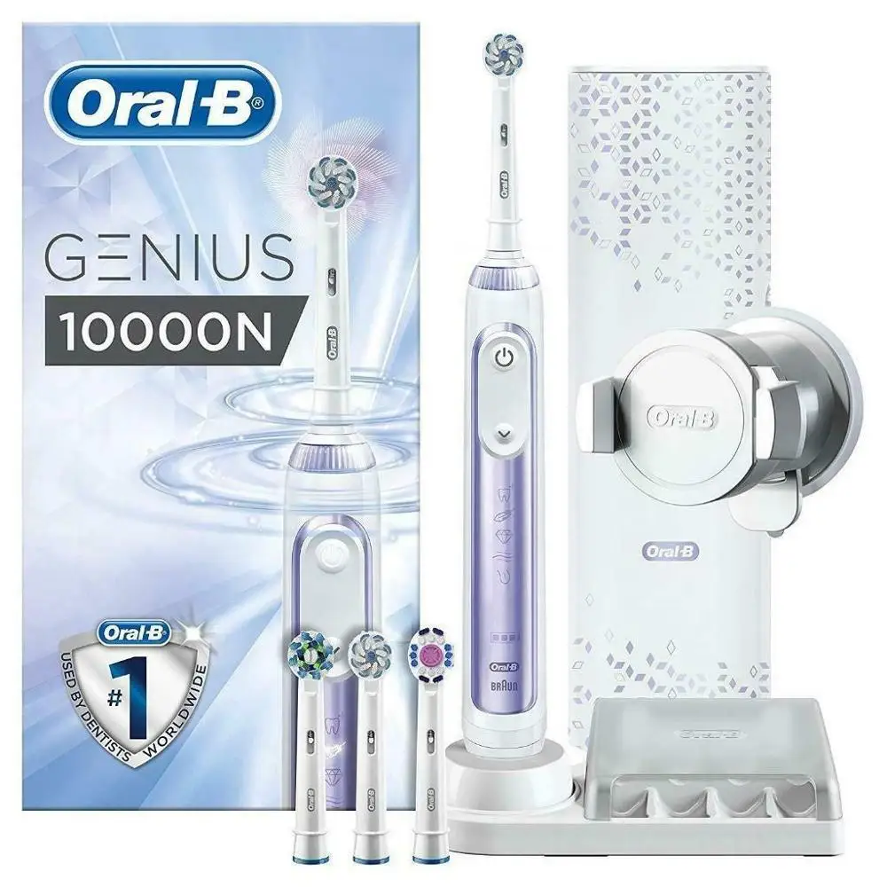 Goede Oral-B Genius Pro 10000N Elektrische Tandenborstel Braun Met Bluetooth Orchidee Paars