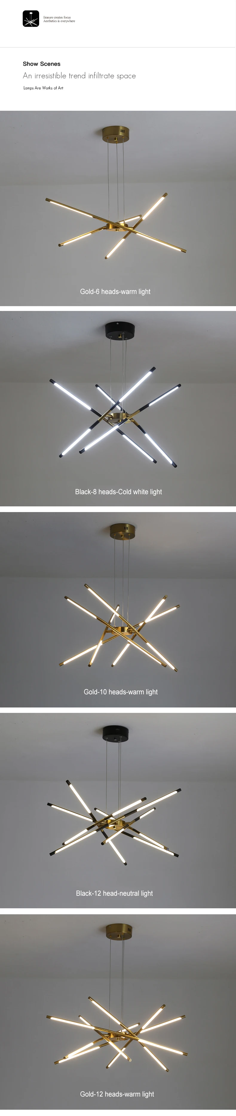 Modern Chandelier For Living Room Decoration Gold Black Kitchen Dining Table Hanging Light Children's Bedroom Loft Ceiling Lamp cheap chandeliers