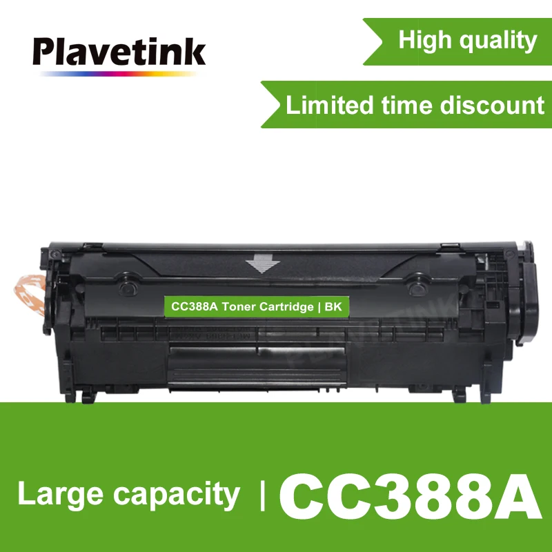 Тонер-картридж Plavetink CC388A 388A 88A для hp LaserJet P1007 P1008 P1106 P1108 Pro M1136 M1213n Черный