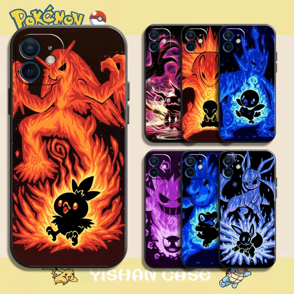 pokemon pikachu cool case for iphone 11 13 pro max mini 12 pro max x xr xs max se2020 8 7 6 6s plus new hot silicone phone cover free global shipping