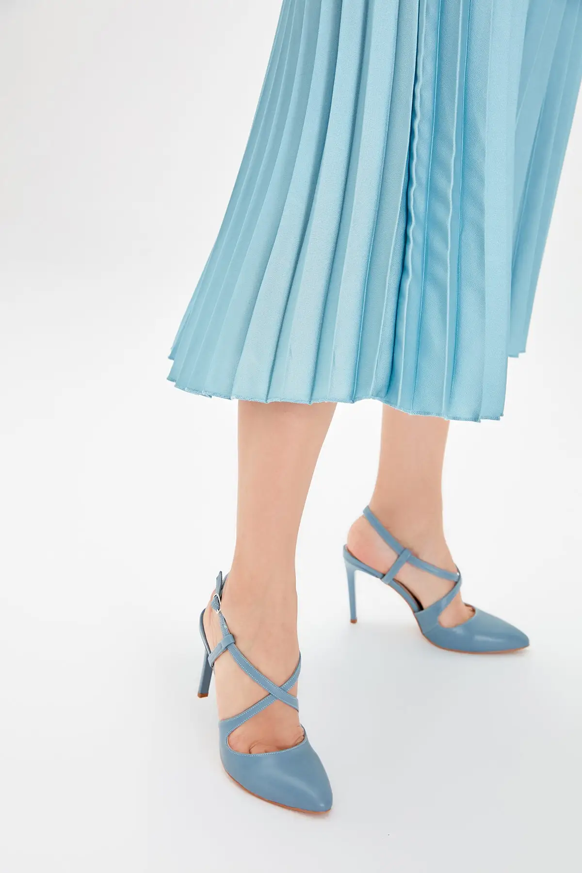 Женские туфли на высоком каблуке Цвет синий TAKSS19AZ0010 | Обувь