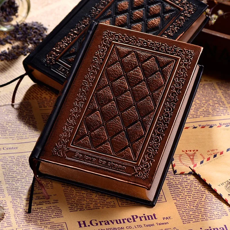 

Ultra-thick Handmade Notepad Leather Vintage Diary Notebook Jounals Blank Sketchbook Paper Stationery School Student Office Gift
