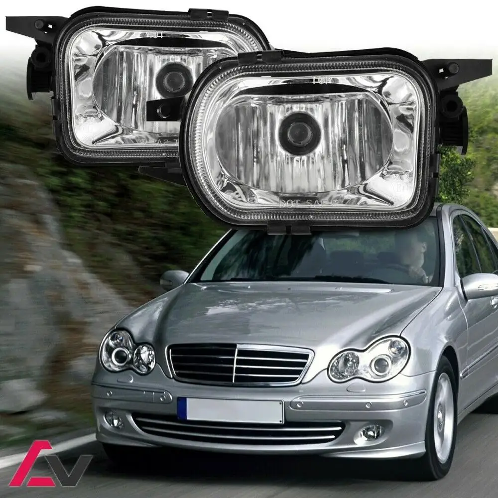 Как включить противотуманные фары на мерседес w203