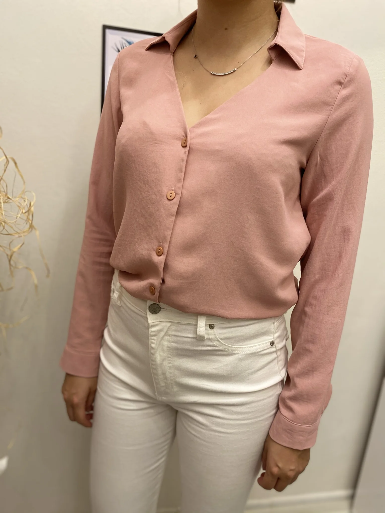 Women Shirts Cotton Tops and Blouses Long Sleeve Ladies Shirts Pink Office Wear женская розовая рубашка