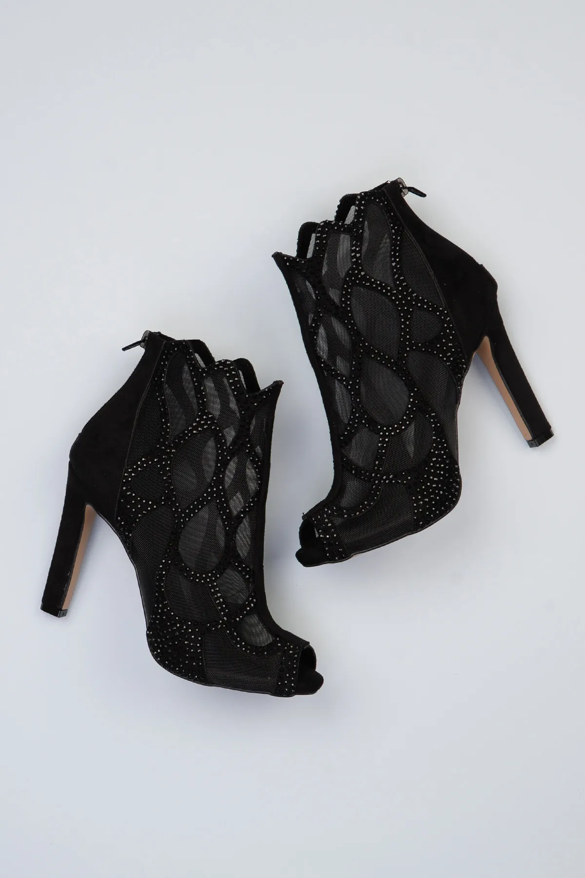 Bambi/черные женские туфли на высоком каблуке F0301015372|Женские туфли| |