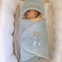 girl boy baby newborn swaddle king crowned chickpea woven prince princess babies cotton soft tissue baby car bed blanket models