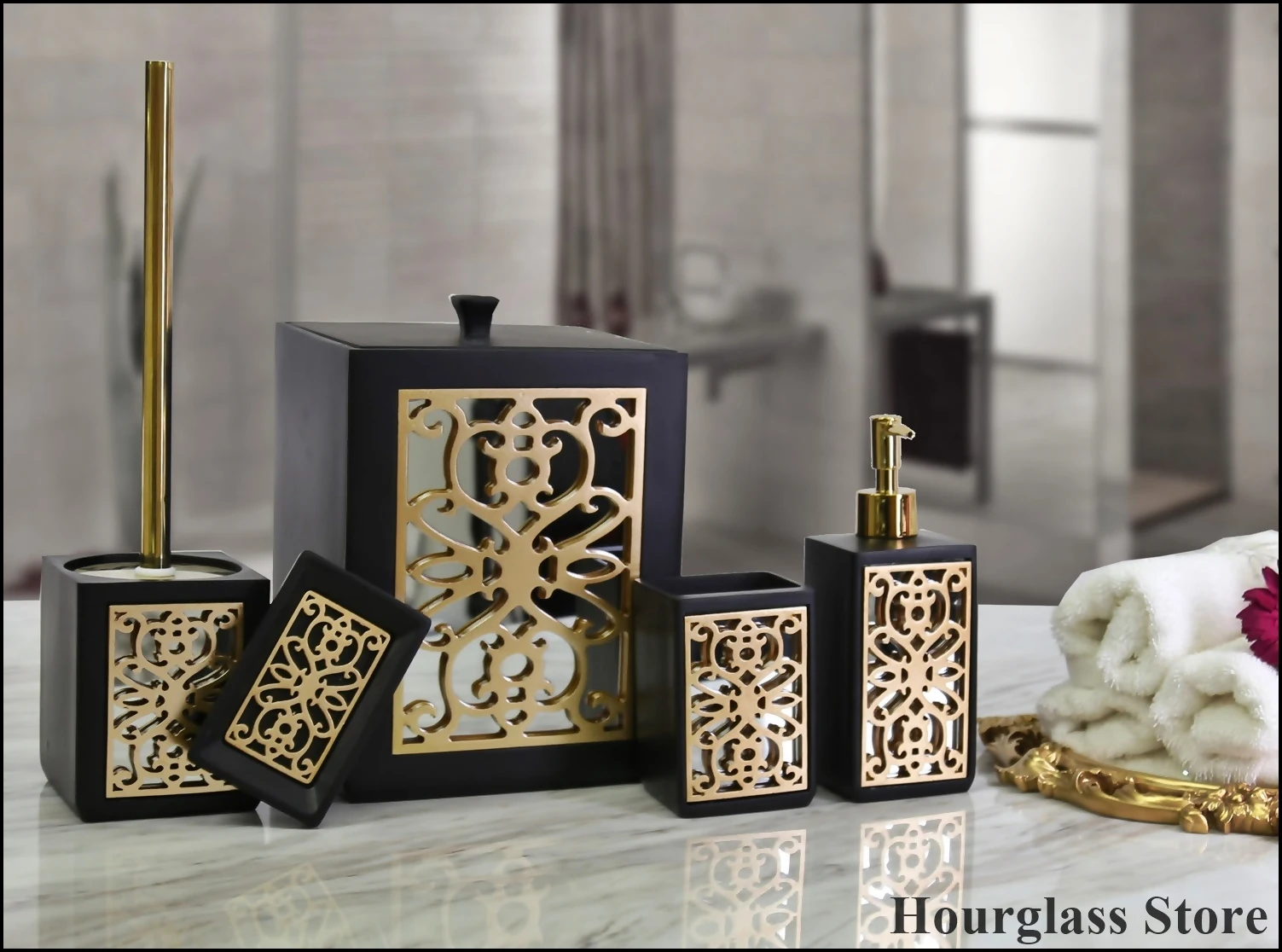 

5 Parça полиэстер Banyo Seti-матерей, 1.sınıf ürün, banyo dekorasyon işiliiliiliiliiliça Ça, sabunновых