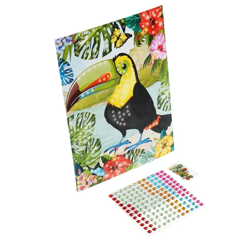 Applique пайеток and rhinestones 17 х23 cm &quotToucan&quot multiart 261-ma-ps | Дом и сад