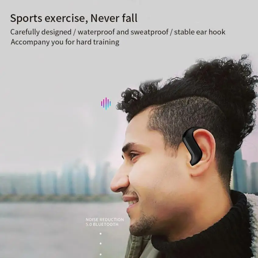 TWS бизнес беспроводные Bluetooth наушники с крючком спортивные Hifi звуковые игровая