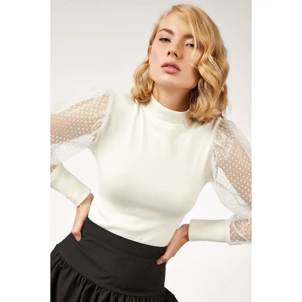 Knitted Sweater Off Shoulder Pullovers for Women Long Sleeve Turtleneck Female Jumper Black White Gray Sexy Clothing | Женская одежда