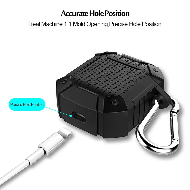 Фото Бронированный противоударный чехол для наушников Airpods Pro 2 TWS, беспроводные наушники, мягкие силиконовые наушники, защитный чехол, аксессуары в коробке №5