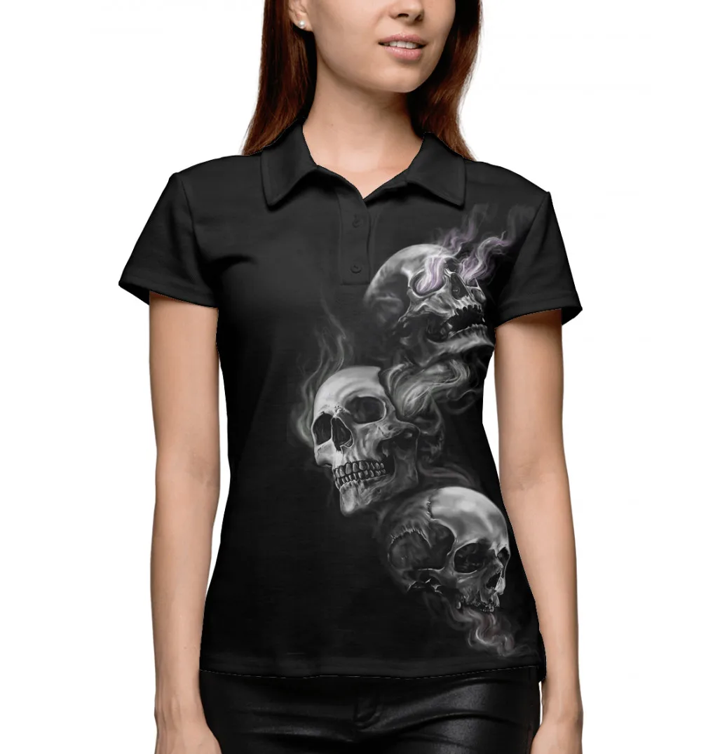 Женское поло Три черепа|Футболки-поло| |