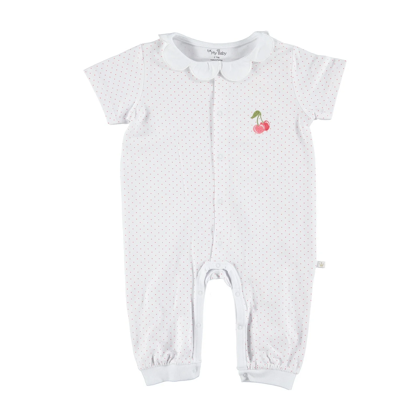 Ebebek/комбинезон с короткими рукавами и рисунком вишни для маленьких девочек| |