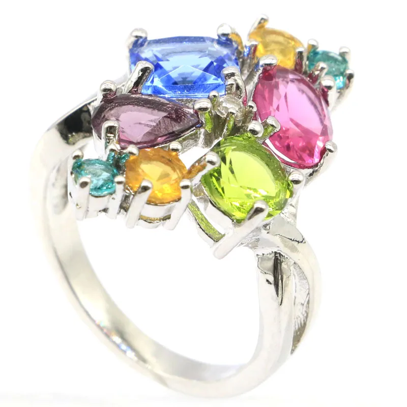 25x20 мм модный турмалин с Перидотом танзанитовый аметист аквамарин подарок для