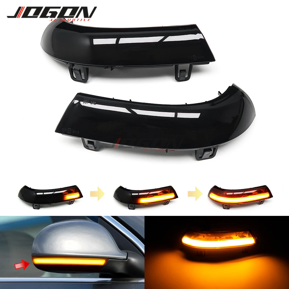 

Для VW GOLF 5 GTI Jetta MK5 Passat B5.5 B6 Sharan светодиодный Динамический указатель поворота последовательный индикатор бокового зеркала