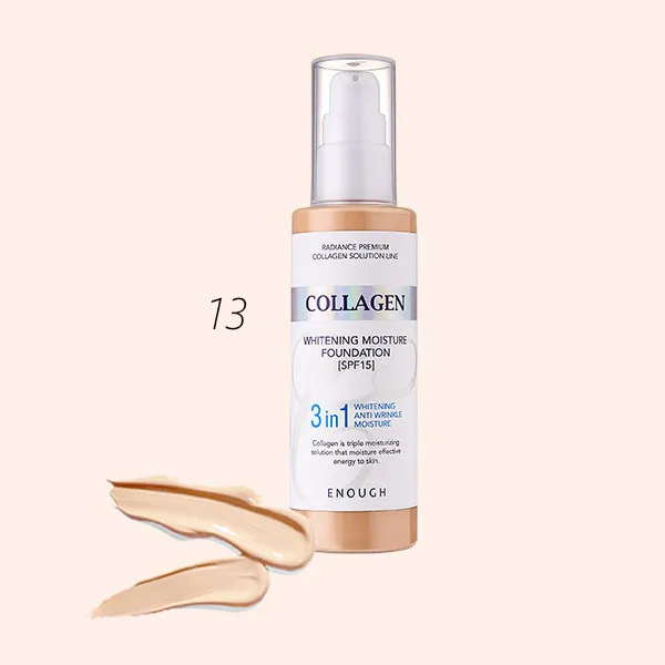 Тональный крем 3 в 1 Enough Collagen Whitening Moisture Foundation SPF15 N13 100 мл| |