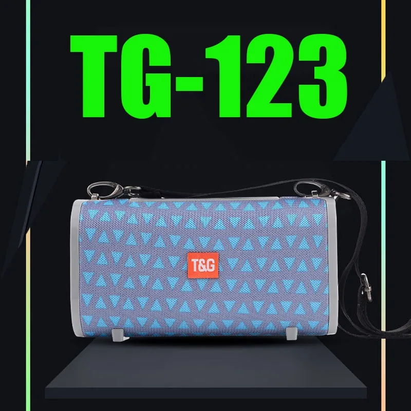 

TG123 Wireless Speaker Dual Loudspeakerr Portable Outdoor Subwoofer Stereo Support TF Card USB