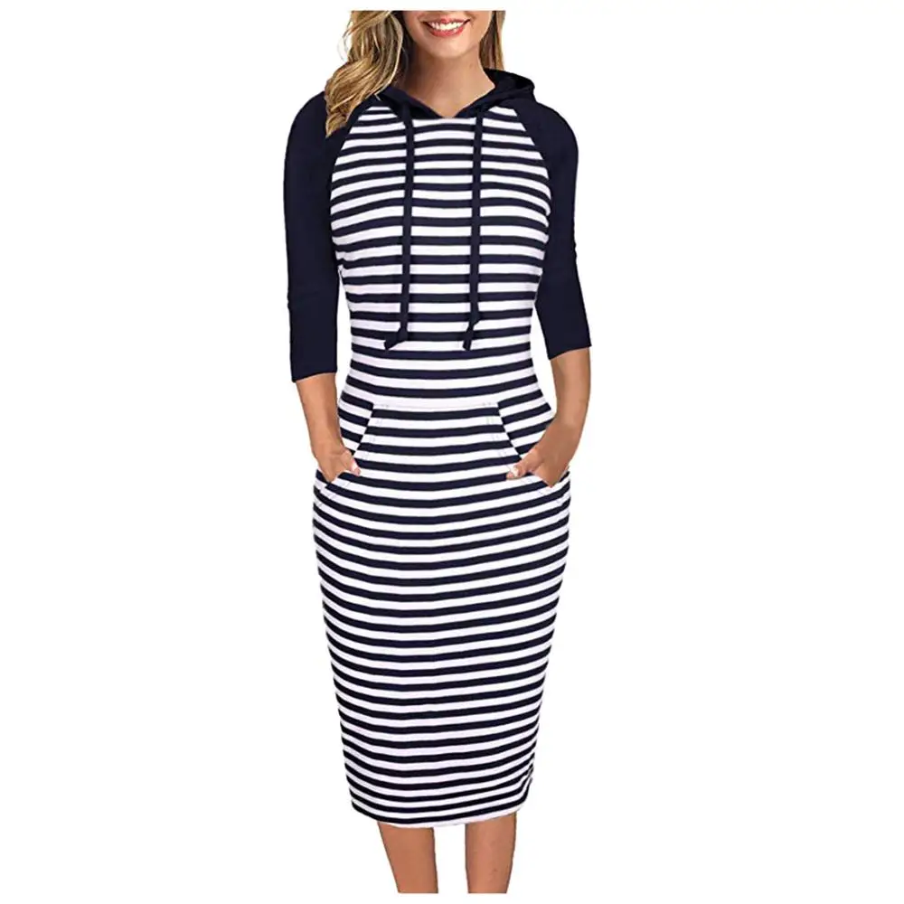 Для женщин платье с воланом внизу покроя &quotзима осень длинными рукавами и