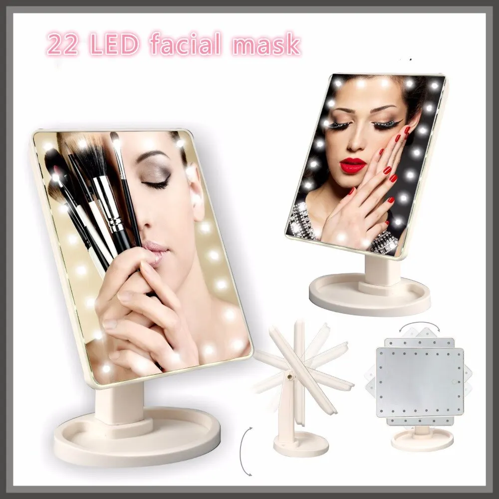 Cosmetic mirror with light large LED 22L | Красота и здоровье