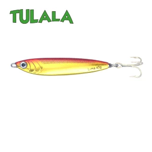 Tulala литой металл 40 г джиговая блесна, шкура, литье свинца, рыбы, SeaBass, рыбалка на щуку Приманка снасти, вобберы, жесткие приманки - Цвет: Red Gold