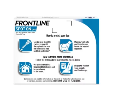 

Boehringer Frontline 1 Box 3 Pipettes Spot On Flea And Tick Treatment For Cats And Dogs Original Licensed Product