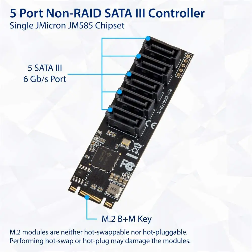 Не-Raid SATA 3 0 NGFF M.2 B + M ключ PCI E NVMe SSD контроллер адаптер карта для настольных ПК HDD с