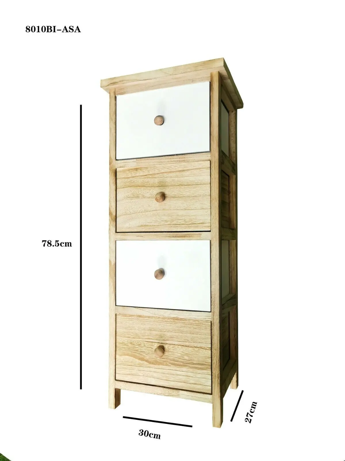 Cajoneras BI-ASA De 4 Cajones двухцветная Кольцевая вспышка коричневый y Blanco 27x78 5x30 Envió Rapido Desde