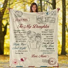 Для моей дочери от мамы фланелевое одеяло с надписью s двустороннее Флисовое одеяло