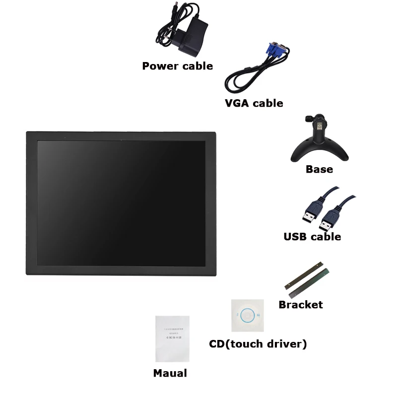 8 дюймов HDMI сенсорный монитор TFT lcd HD цветной экран монитор 4:3 1024x768 с AV/VGA/HDMI/BNC/USB входом для домашней безопасности CCTV PC