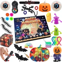 halloween advent calendar 30pcs fidget toys for kids adult surprise set squeeze toy novelty blind box party gift