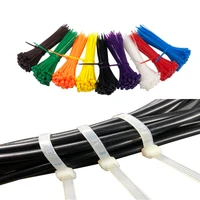 100pc able ties assorted industrial supply fasteners plastic wire zip ties cable organiser nylon self locking electric cable tie