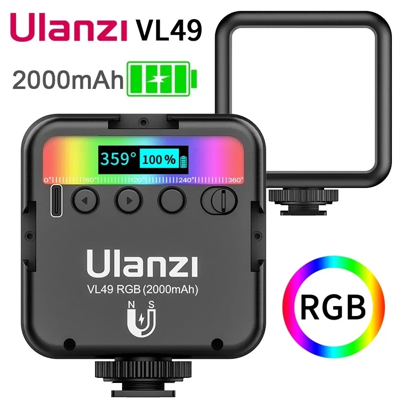 

LED Fill Light Video Conference Fill Light Pocket Light Led Vlog Full Color Fill Light SLR Photography Fill Light Selfie Beauty