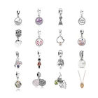 100% S925 Стерлинговое Серебро, модный новый стиль, рождественская подвеска, лук, амулет, Одиссея, белый жемчуг, женский браслет сделай сам, аксессуары