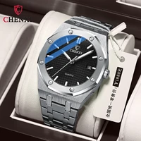 chenxi 2022 new fashion watch relogio masculino top brand waterproof watch for men stainless steel quartz wristwatches gift