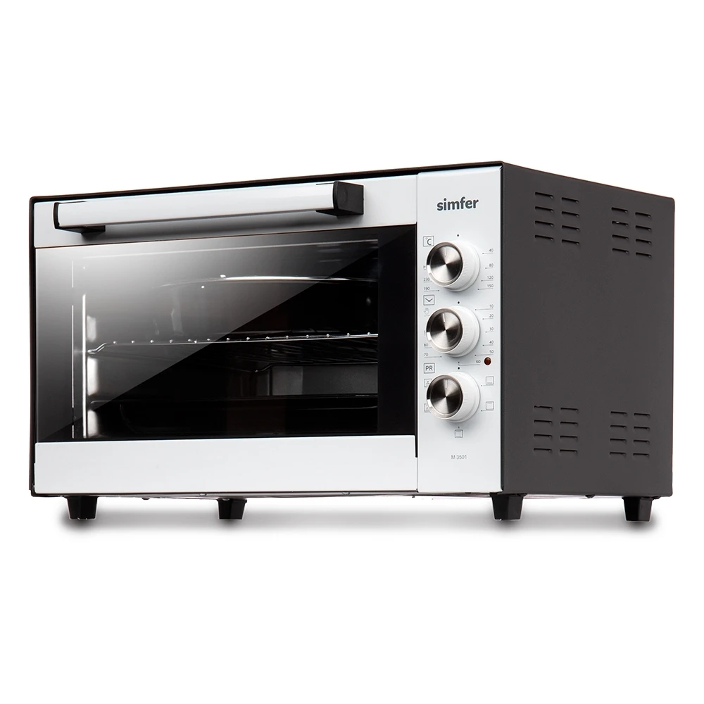 Мини-печь духовка Simfer M3501 Топ комплектация 5 режимов работы конвекция 2 противня