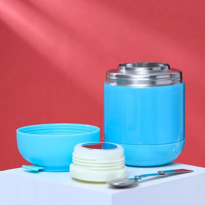 Термос для еды 'Кемби' 500 мл сохраняет тепло 8 ч голубой 11х16.5 см | Дом и сад