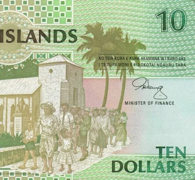 Острова Кука 10 долларов 1992 копия арт. 19-15983 | Дом и сад