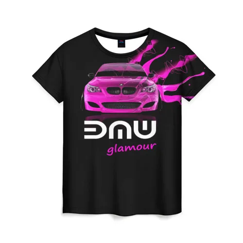 Женская футболка 3D BMW glamour|Футболки| |