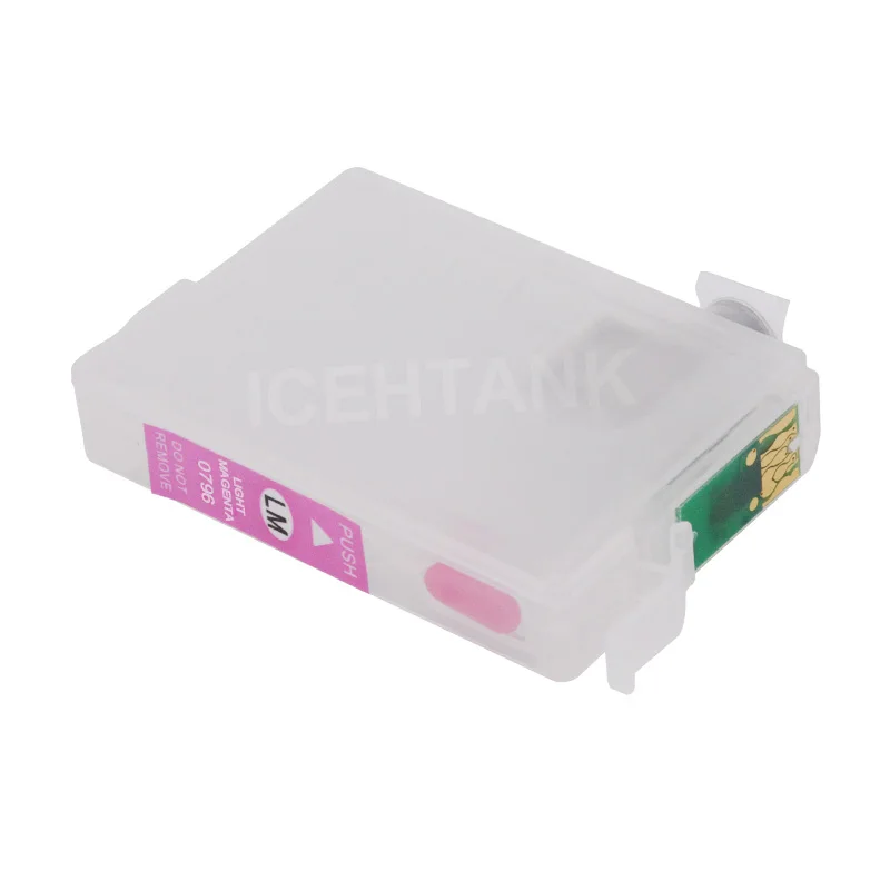 ICEHTANK Refillable патрон чернил для принтера Epson T0801 Stylus Photo P50 T59 R265 270 285 290 360 RX560 585 610 650
