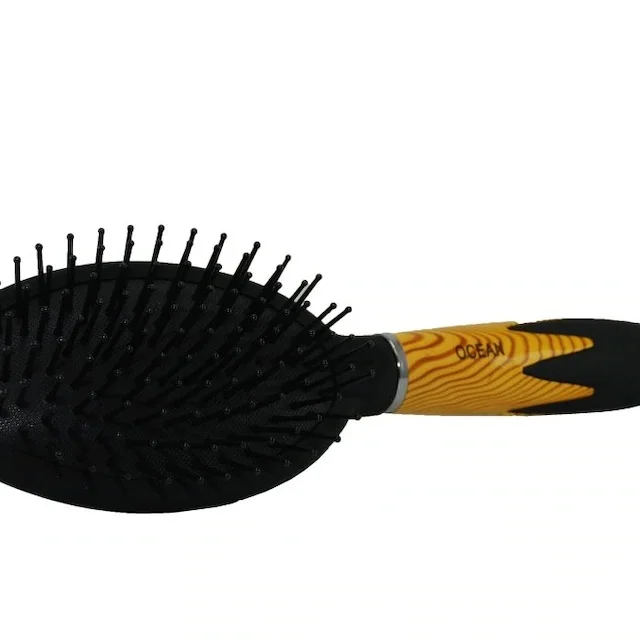 Wood Oval Pattern Hair Brush 30 436440092
