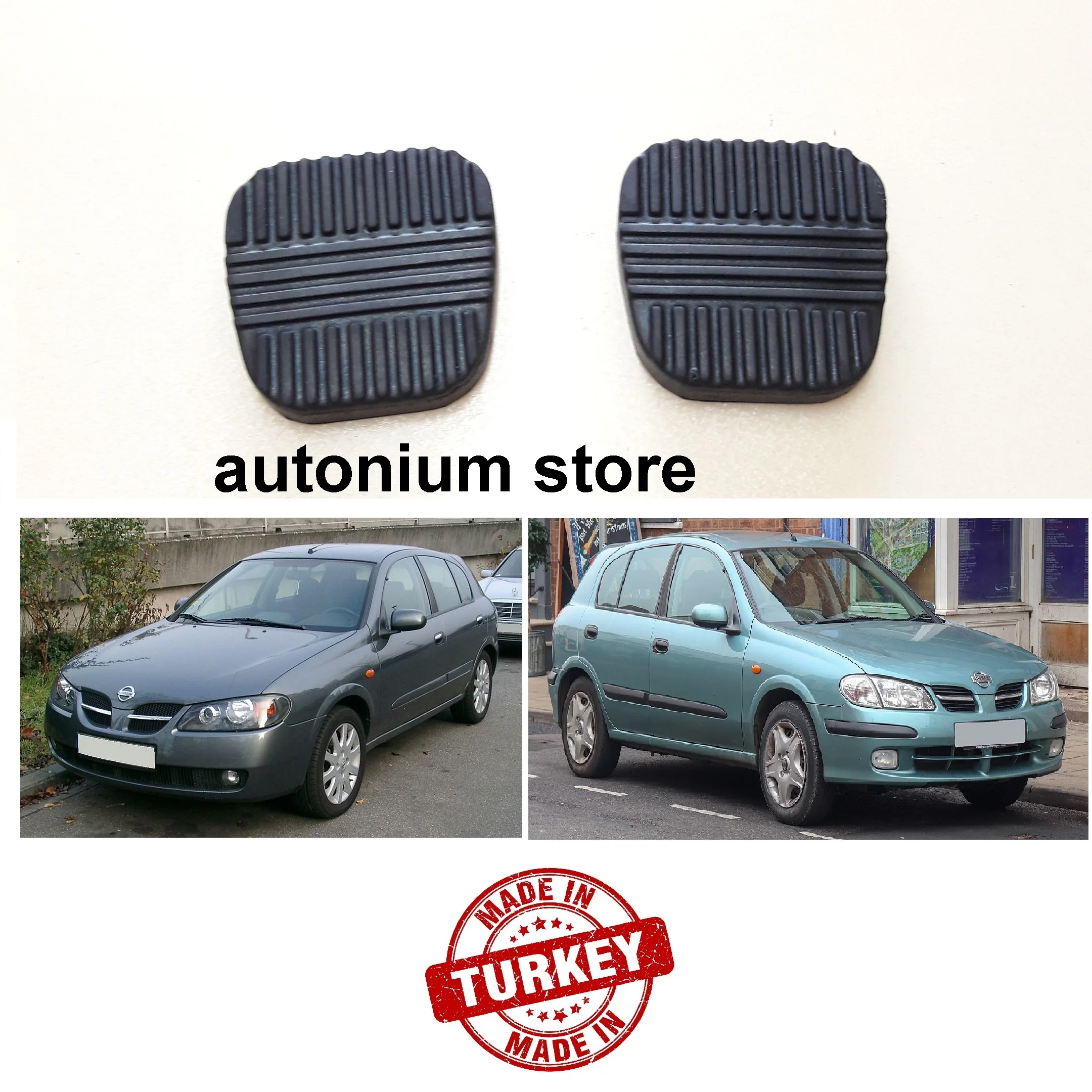 Накладки на педали тормоза и сцепления для Nissan Almera Pulsar N16 2000 2006 1 пара|Педали| |