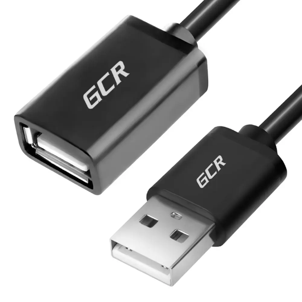 GCR Кабель удлинитель USB папа мама провод для ПК ноутбука флешка компьютерная
