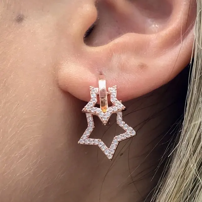 

New Style Trend Star Silver Star Earrings