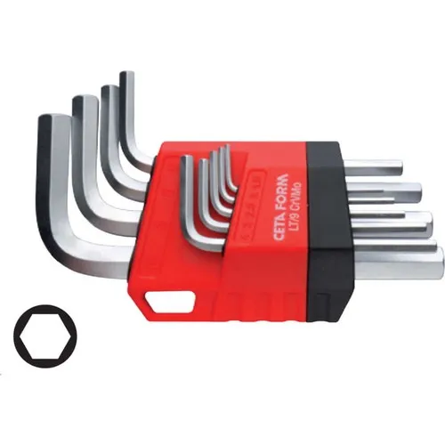 

9 Parça L Аллен Anahtar Takımı Kısa-никель Kaplı